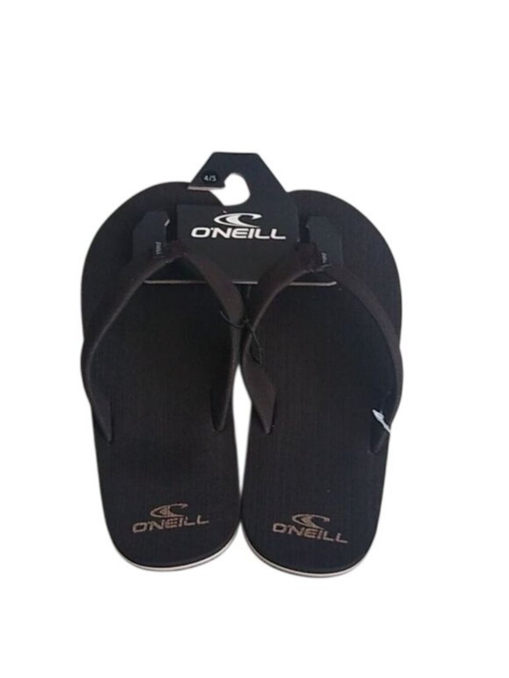 O'Neill Phluff Daddy Dark Brown Flip Flop, Size 4/5 Sandals BIG Boys Sizing